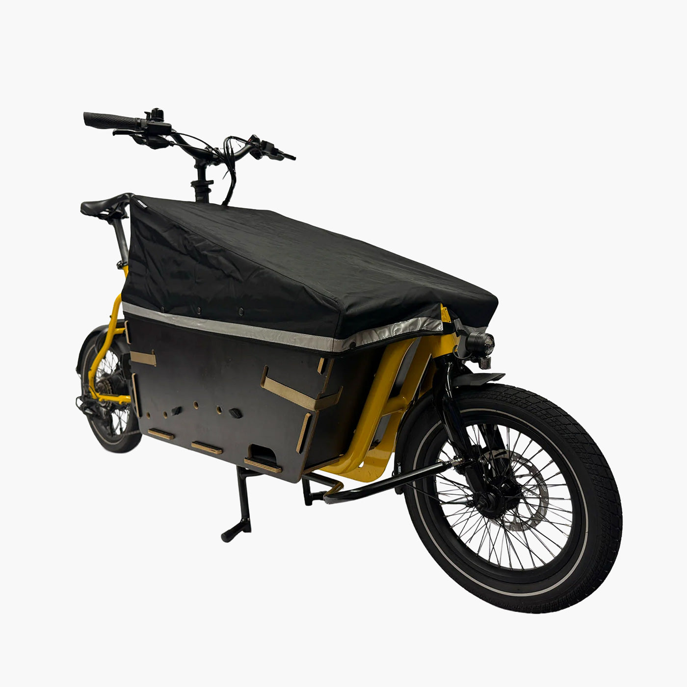 Super Mighty E-Lastenrad mit Abdeckung für Transportbox