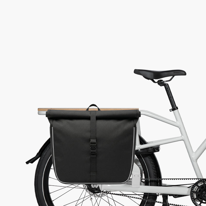Gepäckträgertasche Schwarz – 19 L, regenfest, Made in Germany