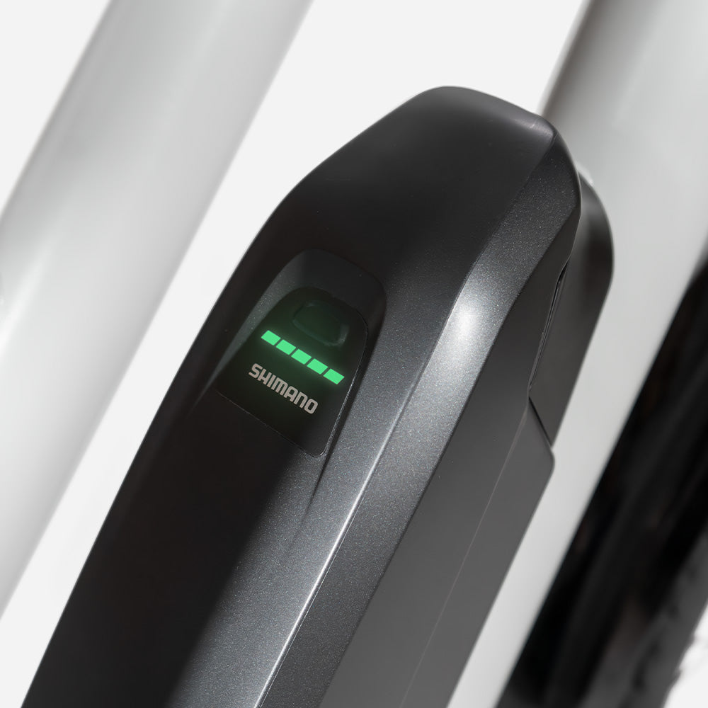 Shimano 418 Wh Akku für lange Reichweite am Simply.Lift EP6 Cargo E-Bike.