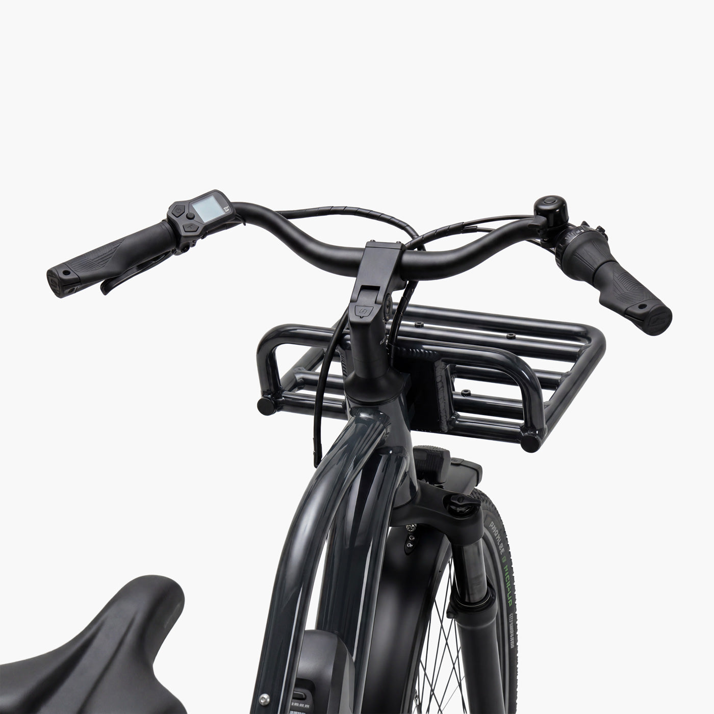 Simply.Lift EP6 Lenker mit Shimano Display, Frontgepäckträger und Klingel