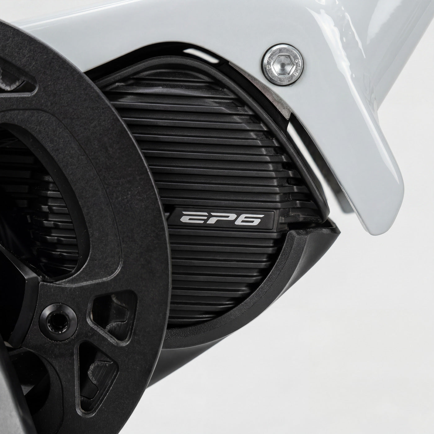Shimano EP6 Mittelmotor mit Carbon-Riemenantrieb am Simply.Lift Longtail E-Lastenrad, Nahaufnahme
