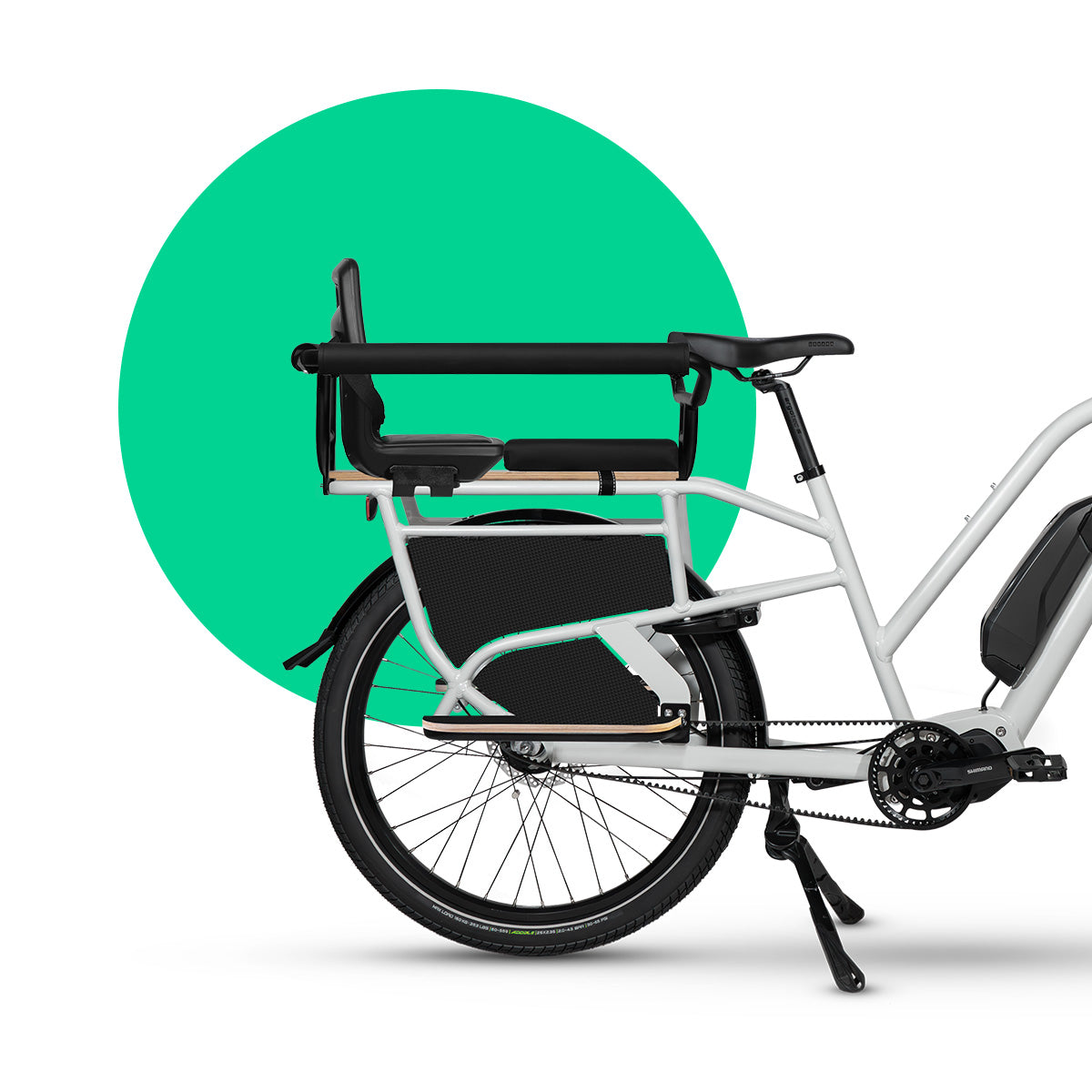 Simply.Lift Steps E-Bike für Familie mit Kinderhandlauf und Trittbretter.