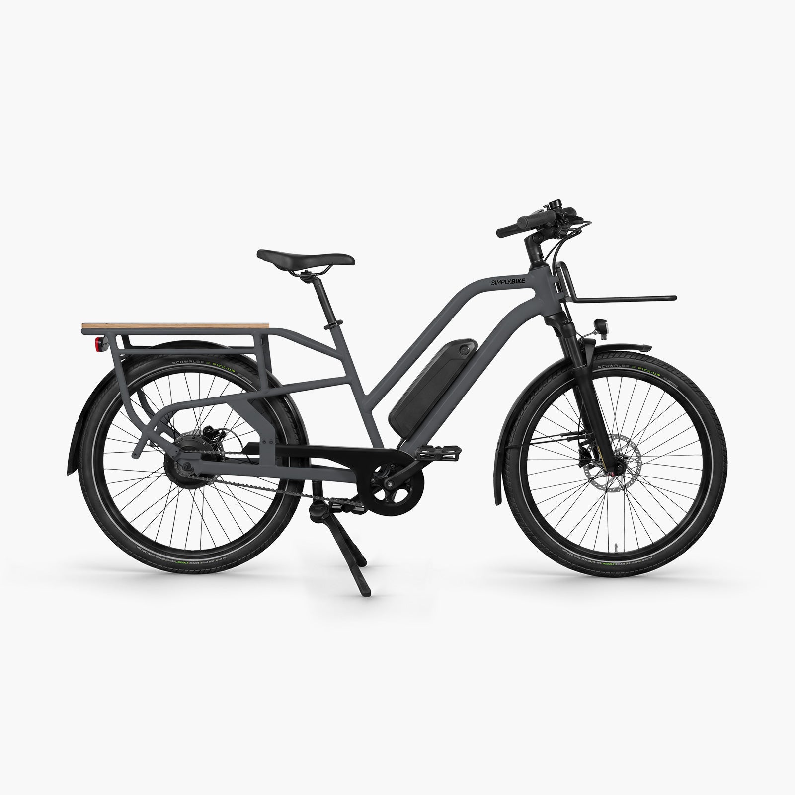 Simply.Lift URBAN Longtail E-Lastenrad in Anthrazit