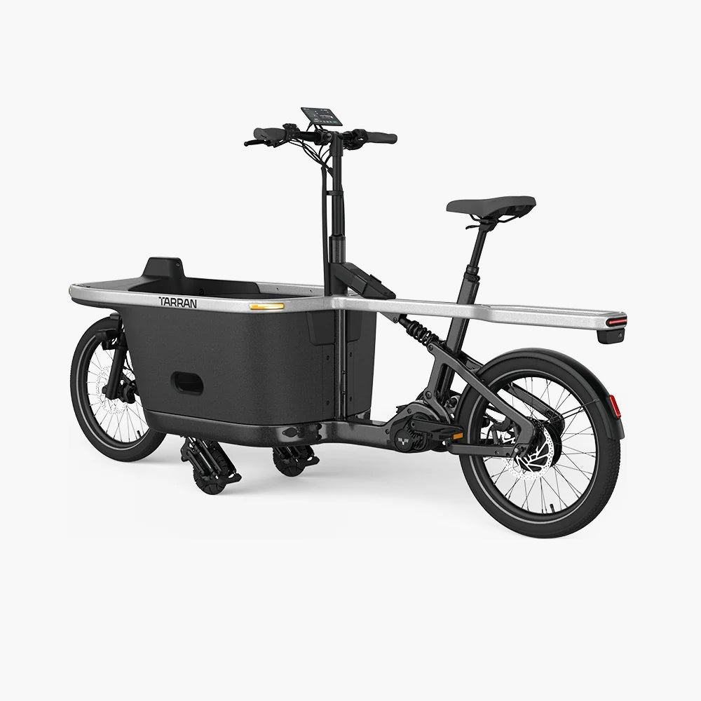 Tarran T1 Pro Frontloader E-Lastenrad in Stardust Schwarz