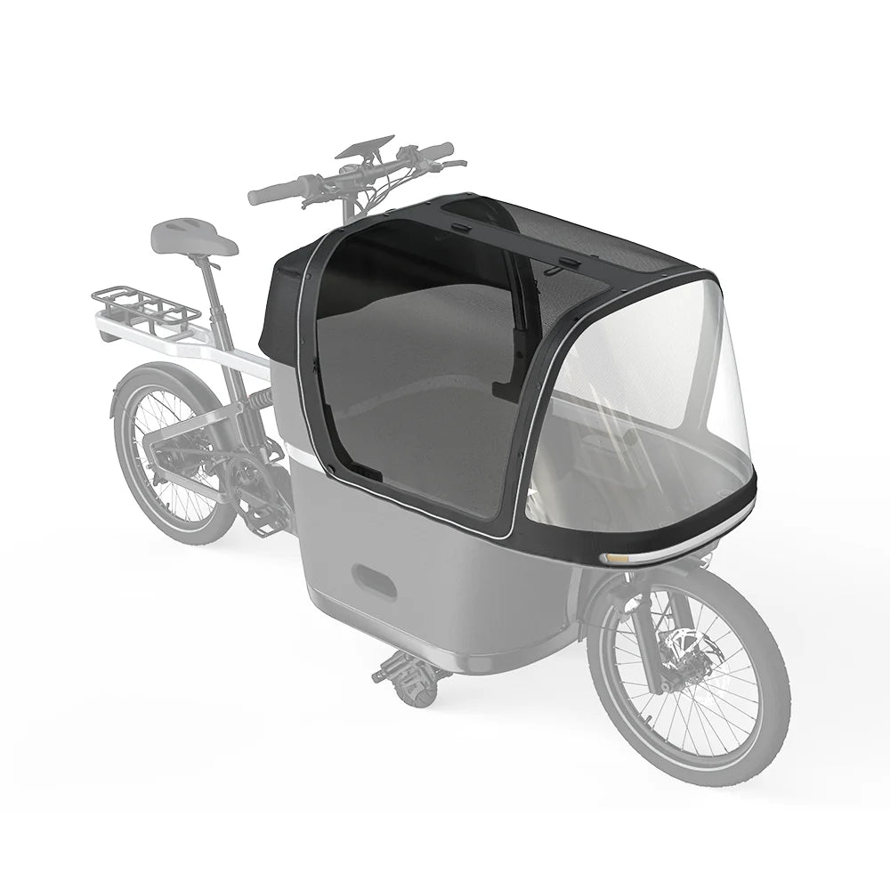 TARRAN T1 Pro Quick-Release-Regenhaube mit transparenten Fenstern als Wetterschutz für Kinder