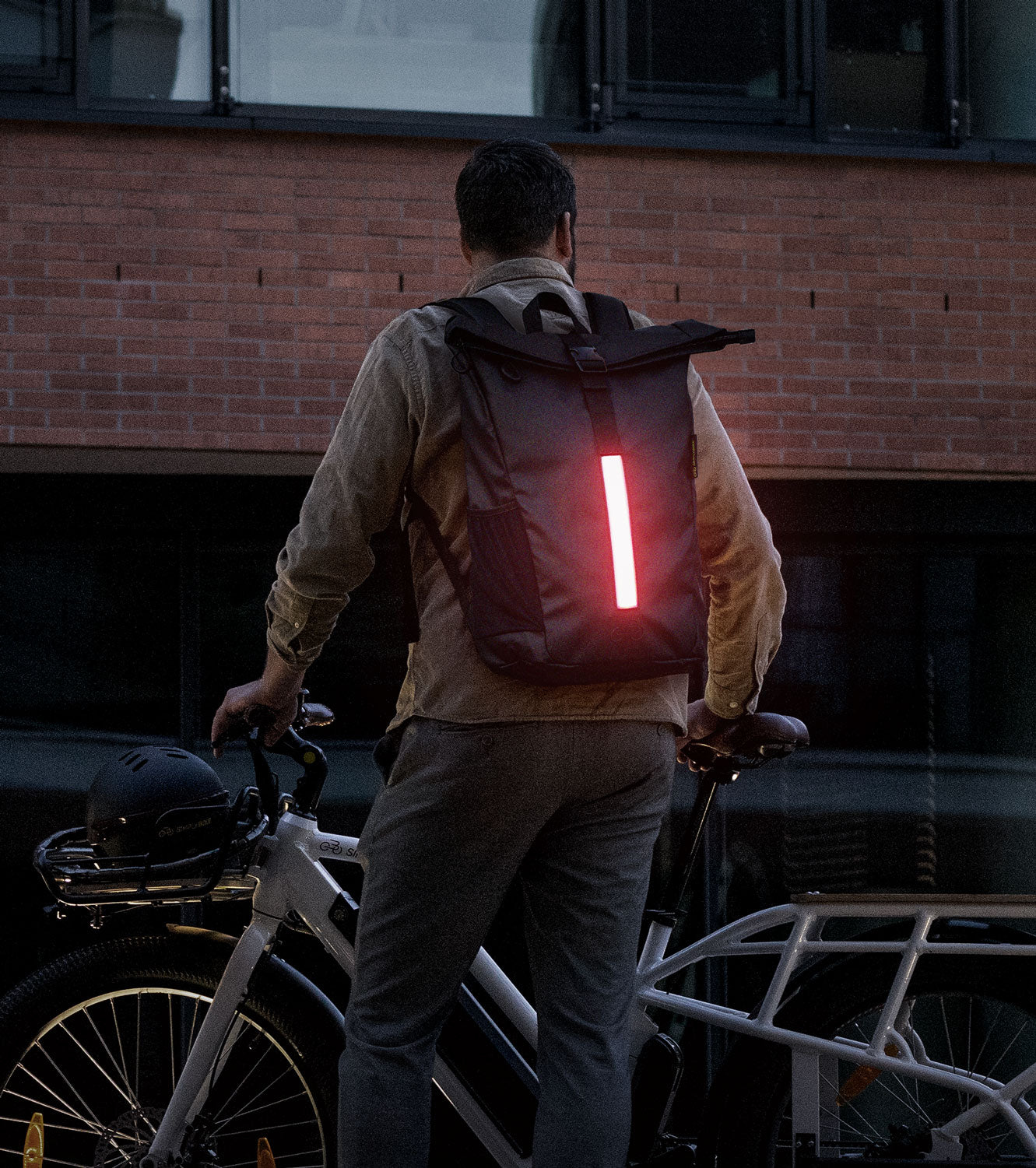 Rolltop Rucksack Simply.Glow LED | inkl. Powerbank