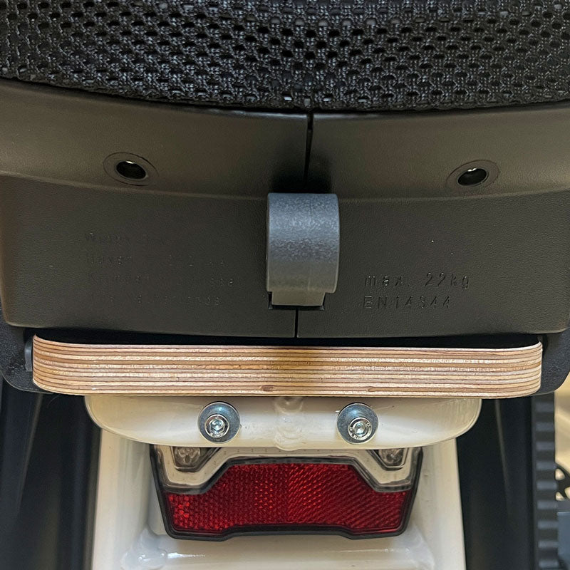 Adapterplatte für 2 Fahrradkindersitze