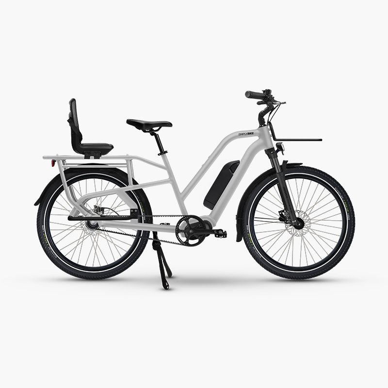 Qibbel Junior 6+ Fahrradkindersitz für Simply.Lift STEPS Cargo E-Bike.