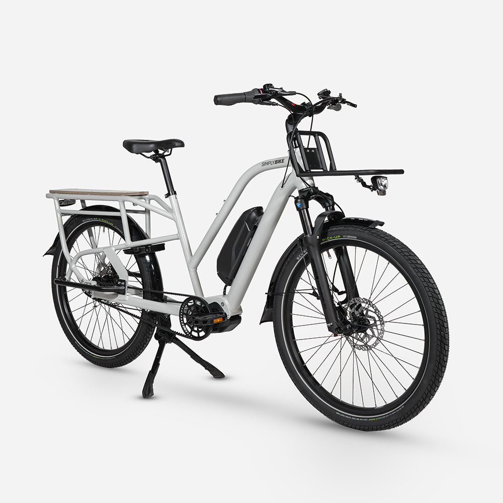 Simply.Lift EP6 Cargo E-Bike mit Shimano EP6 Antrieb und Riemenantrieb.