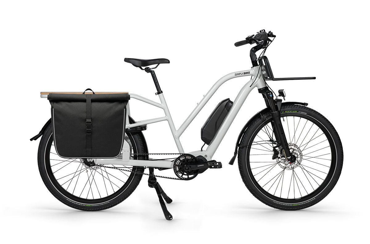 Simply.Lift EP6 Lastenrad mit wetterfester Packtasche für Einkauf und Gepäck