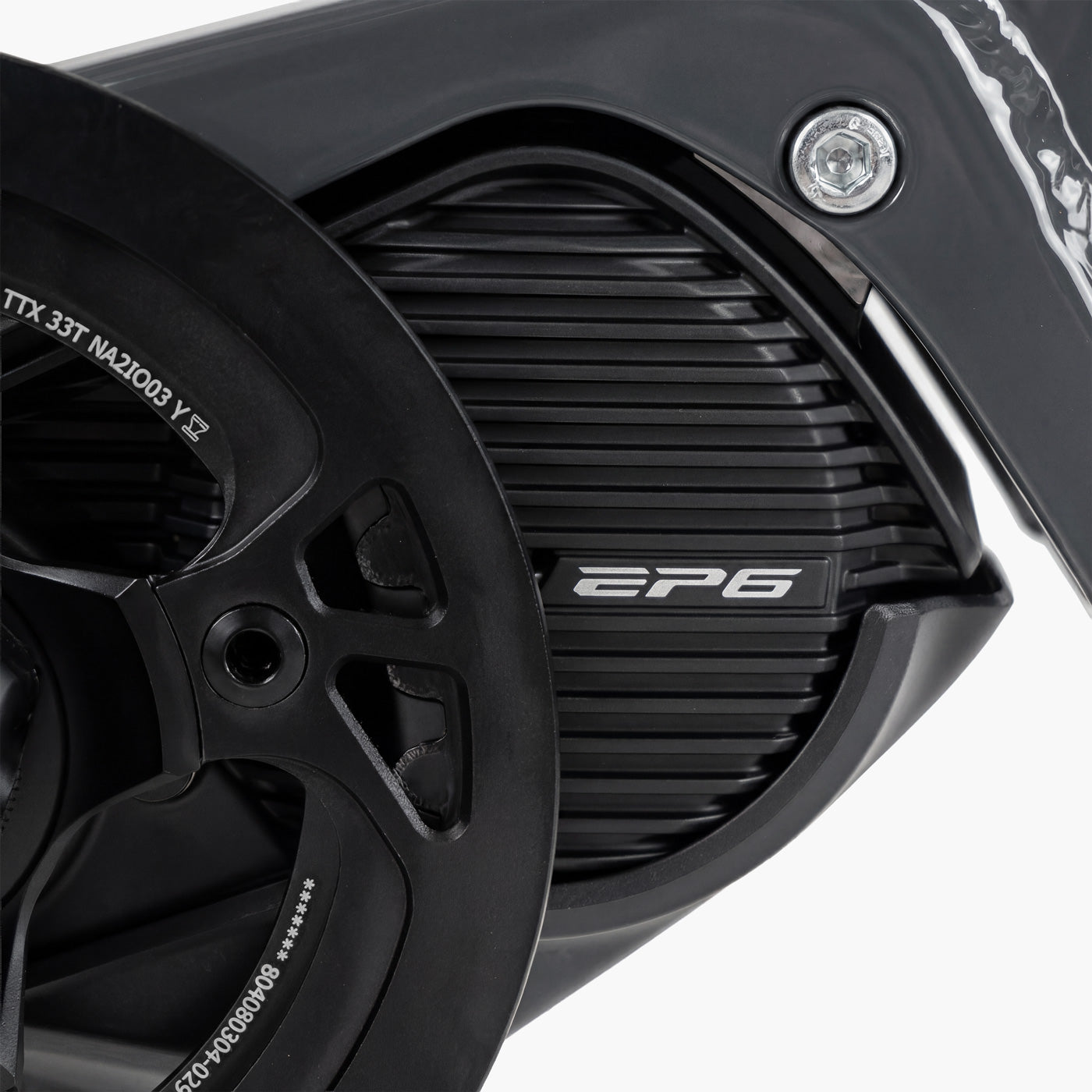 Shimano EP6 Mittelmotor mit Carbon-Riemenantrieb am Simply.Lift Longtail E-Lastenrad, Nahaufnahme