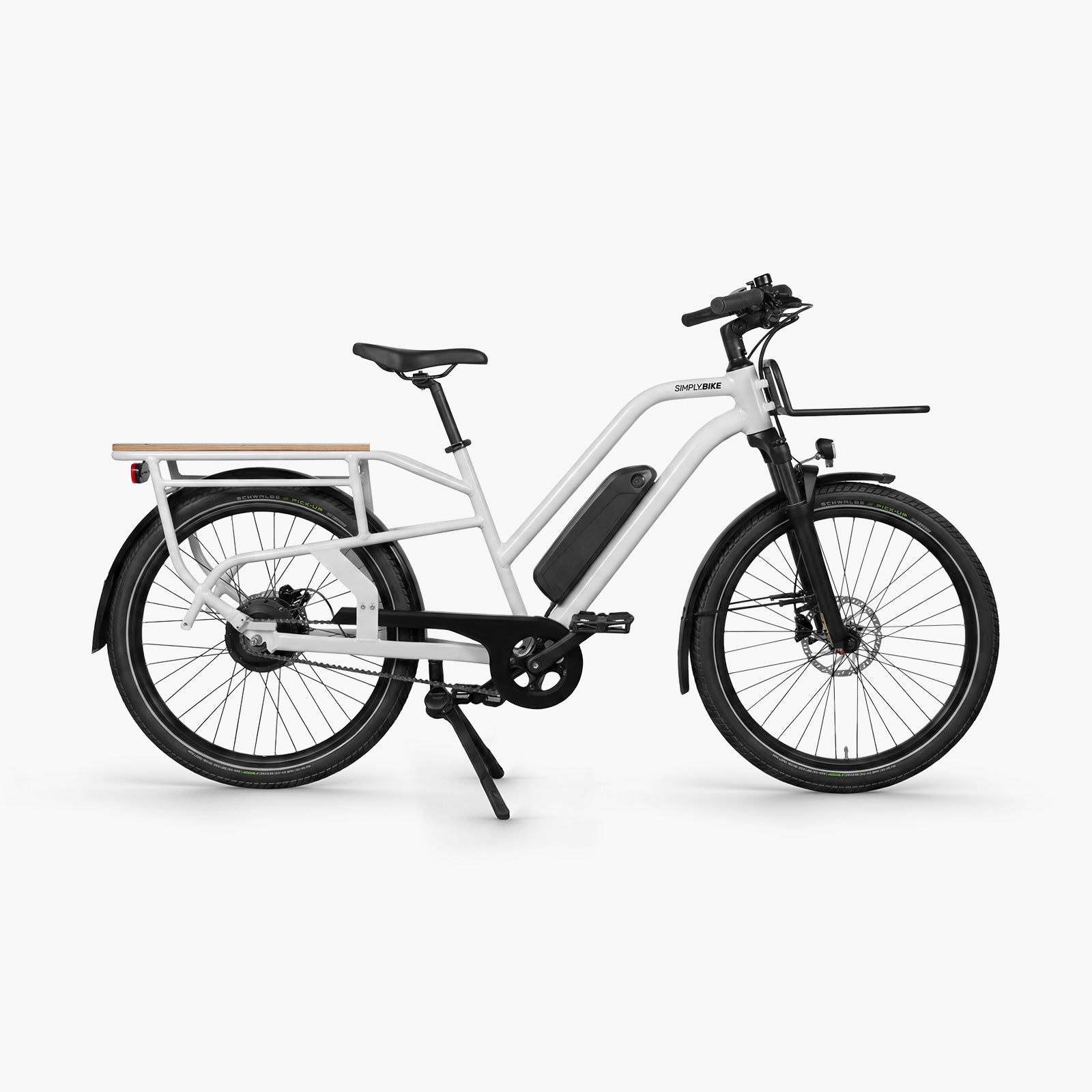 Simply.Lift URBAN Longtail E-Lastenrad in Lichtgrau