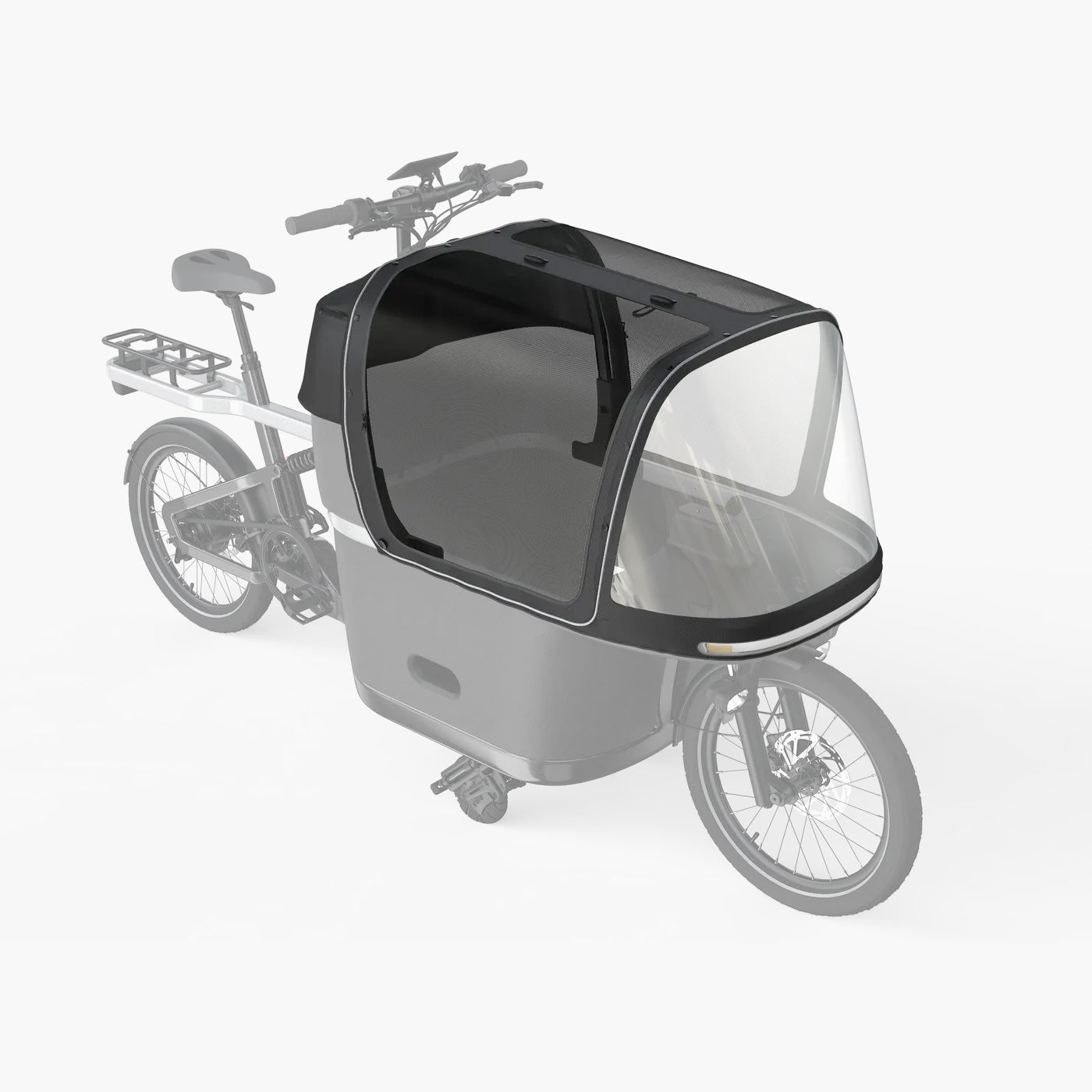 Tarran T1 Pro E-Lastenrad Quick Release Regenhaube